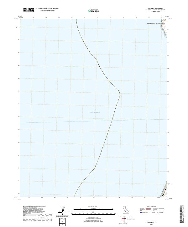 2021 Map of Surf OE W, 2021 Print