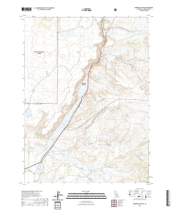 USGS Topographic Map – Surprise Station