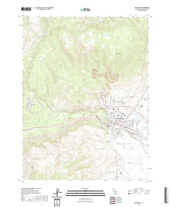 USGS Topographic Map – Susanville