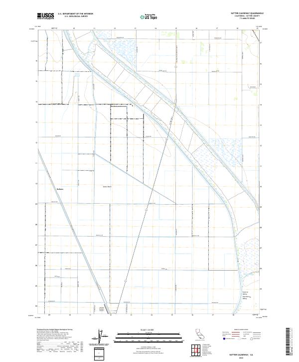 USGS Topographic Map – Sutter Causeway