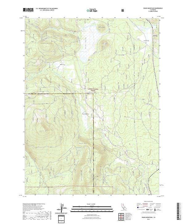 USGS Topographic Map – Swain Mountain