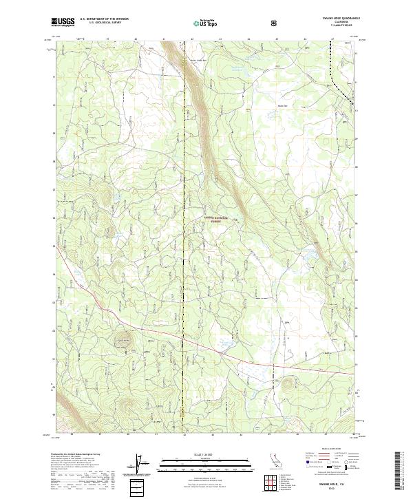 USGS Topographic Map – Swains Hole