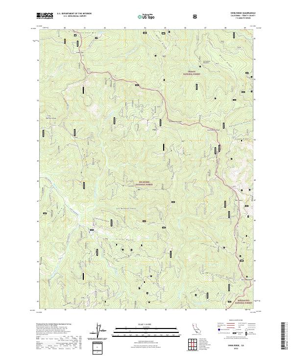 USGS Topographic Map – Swim Ridge