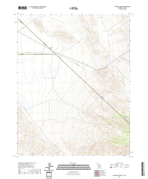 USGS Topographic Map – Sylvania Canyon