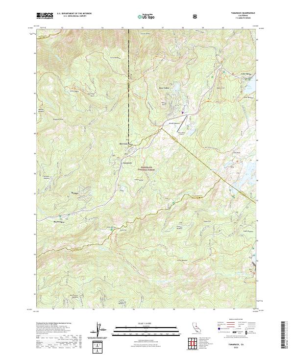 USGS Topographic Map – Tamarack