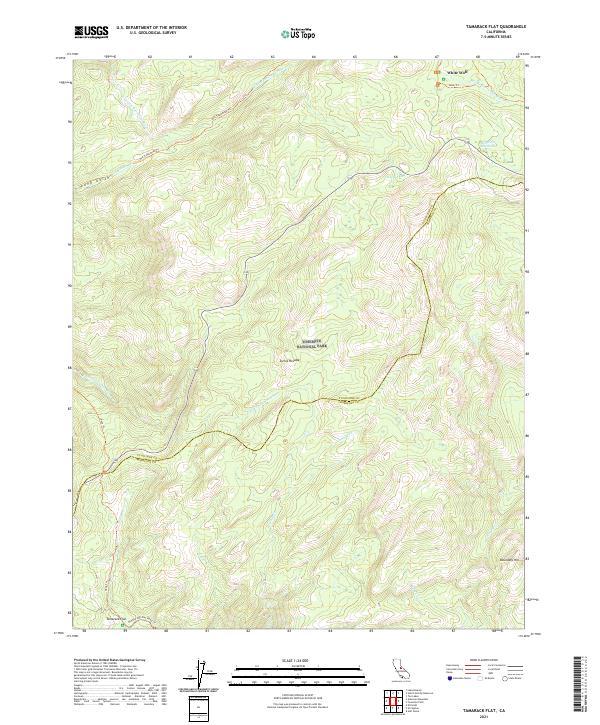 USGS Topographic Map – Tamarack Flat