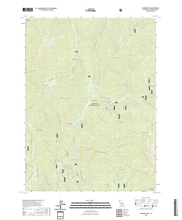 USGS Topographic Map – Tanners Peak