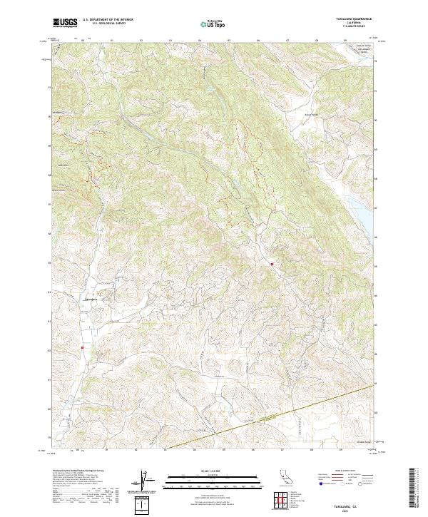 USGS Topographic Map – Tassajara