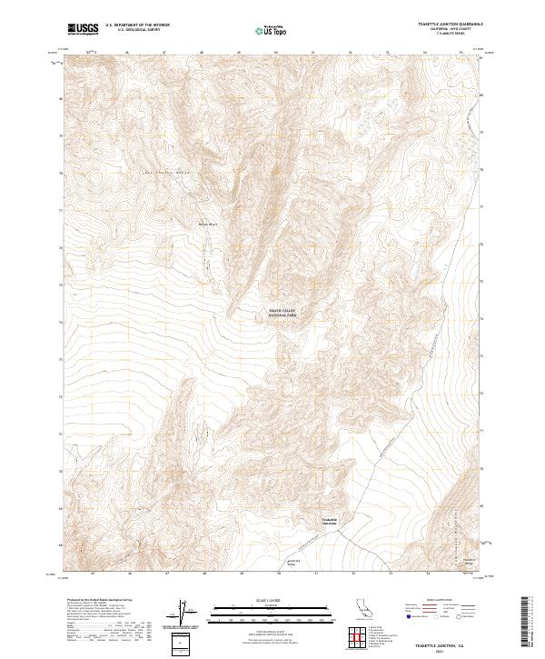USGS Topographic Map – Teakettle Junction