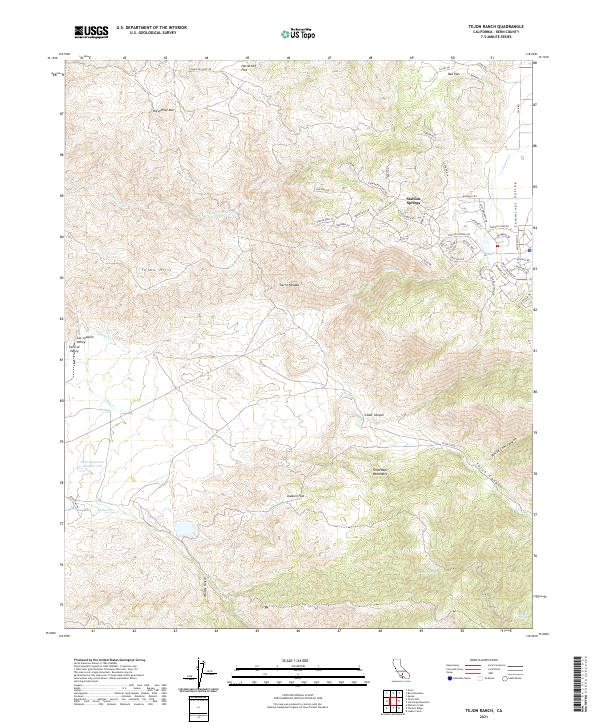 USGS Topographic Map – Tejon Ranch