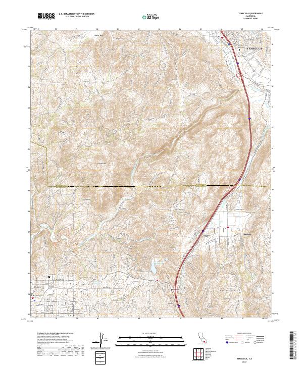 USGS Topographic Map – Temecula