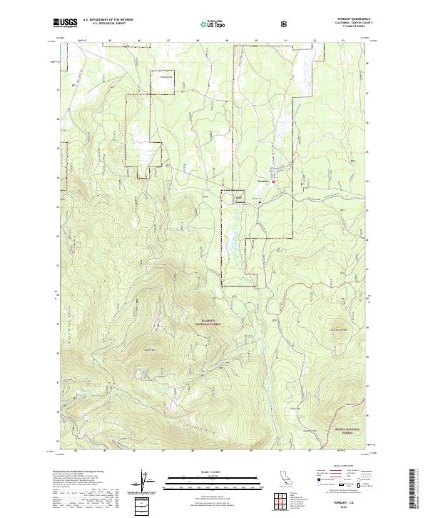 USGS Topographic Map – Tennant