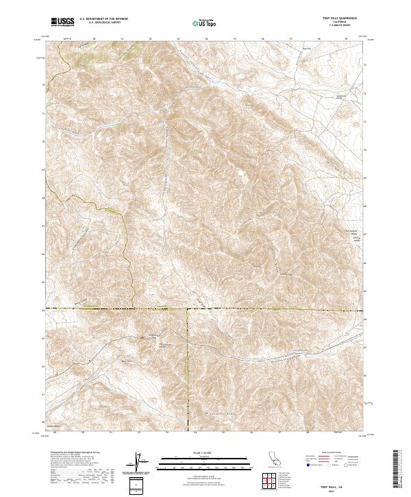 USGS Topographic Map – Tent Hills