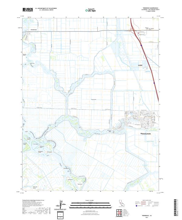 USGS Topographic Map – Terminous
