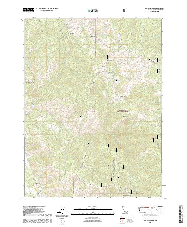 USGS Topographic Map – Thatcher Ridge