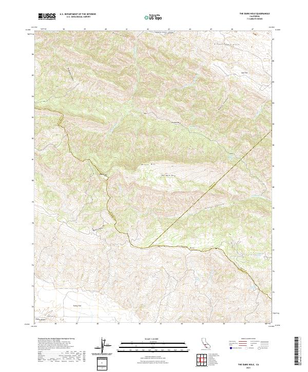 USGS Topographic Map – The Dark Hole