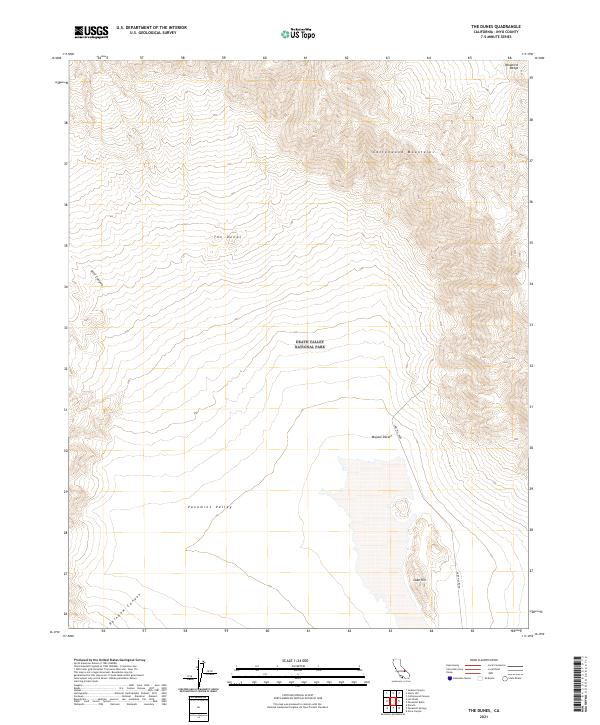 USGS Topographic Map – The Dunes
