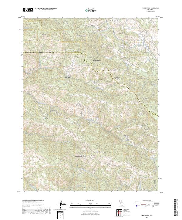 USGS Topographic Map – The Geysers