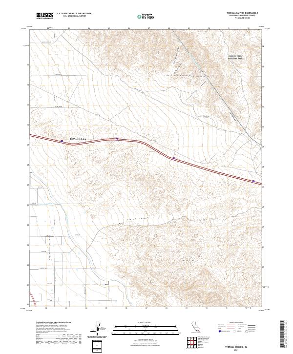 USGS Topographic Map – Thermal Canyon