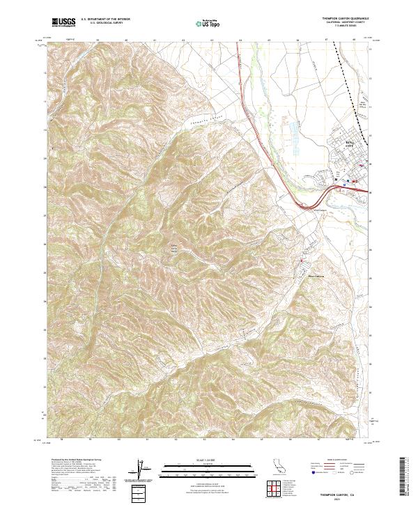 USGS Topographic Map – Thompson Canyon