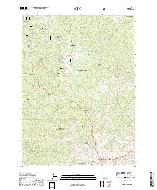 USGS Topographic Map – Thompson Peak