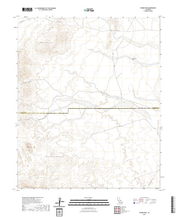 USGS Topographic Map – Thumb Peak