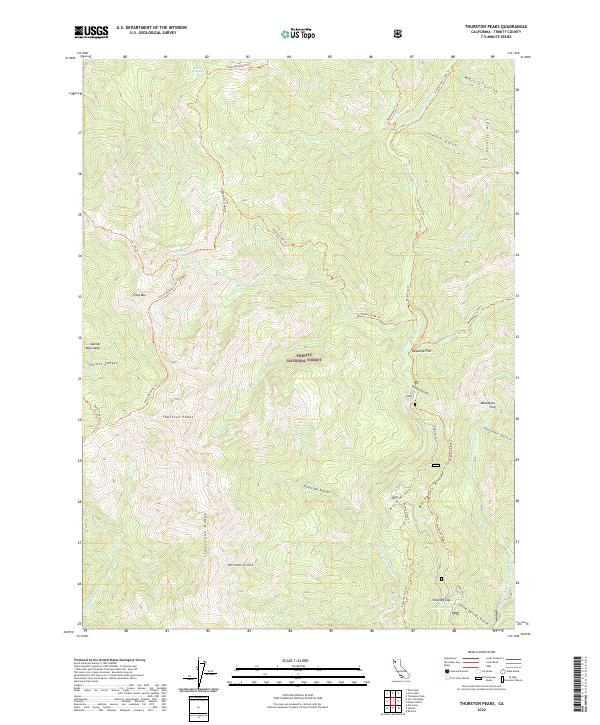 USGS Topographic Map – Thurston Peaks