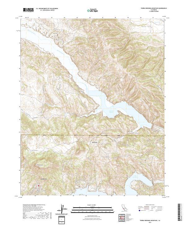 USGS Topographic Map – Tierra Redonda Mountain