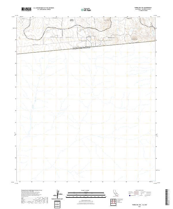 USGS Topographic Map – Tierra del Sol