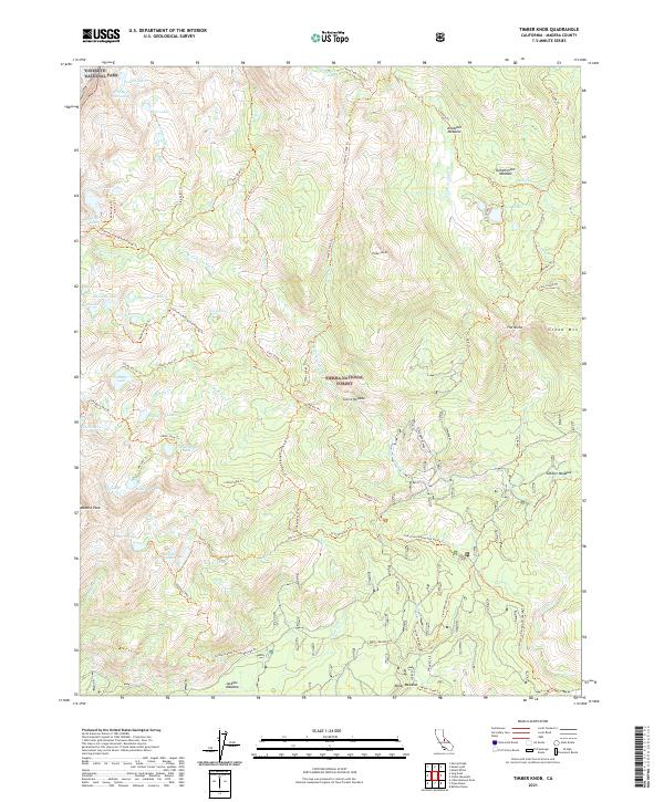 USGS Topographic Map – Timber Knob