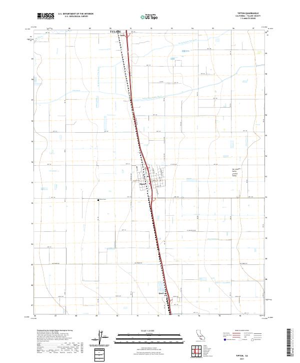 USGS Topographic Map – Tipton