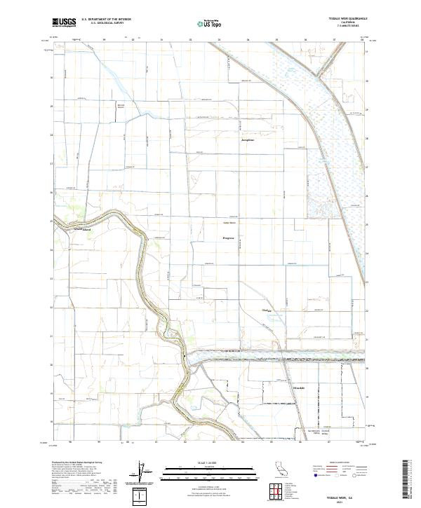 USGS Topographic Map – Tisdale Weir
