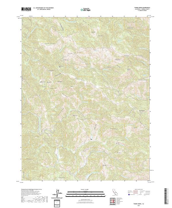 USGS Topographic Map – Tombs Creek
