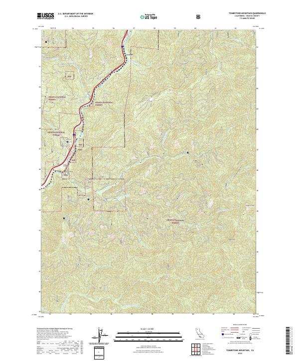 USGS Topographic Map – Tombstone Mountain