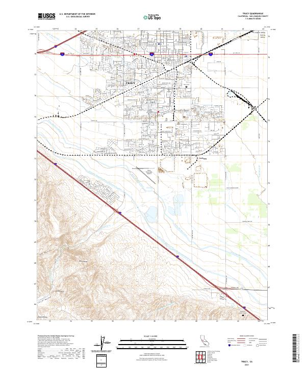 USGS Topographic Map – Tracy
