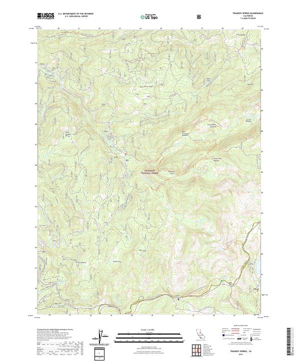 USGS Topographic Map – Tragedy Spring