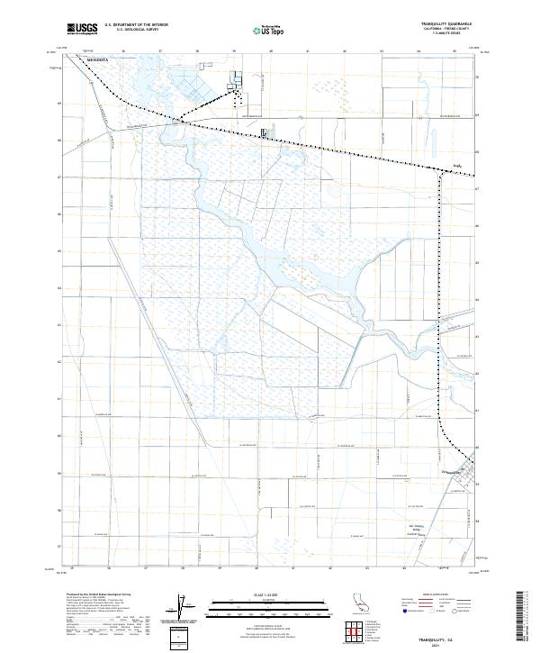 USGS Topographic Map – Tranquillity