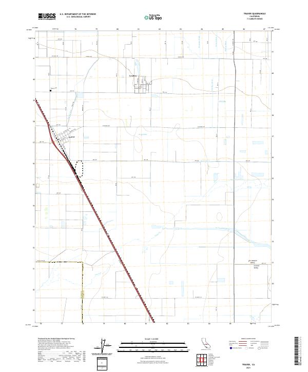 USGS Topographic Map – Traver