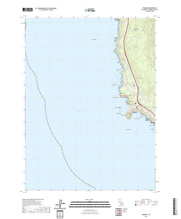 USGS Topographic Map – Trinidad