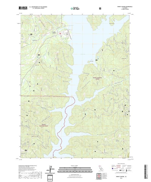USGS Topographic Map – Trinity Center