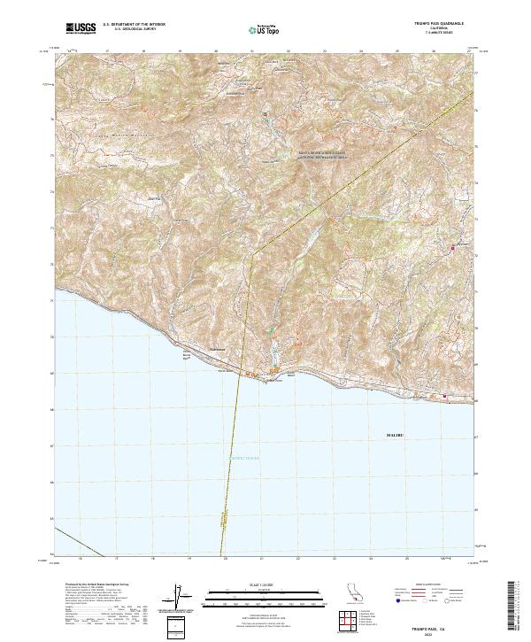 USGS Topographic Map – Triunfo Pass