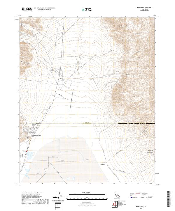 USGS Topographic Map – Trona East