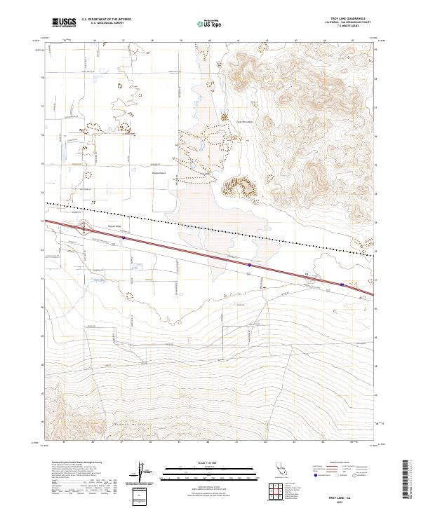 USGS Topographic Map – Troy Lake