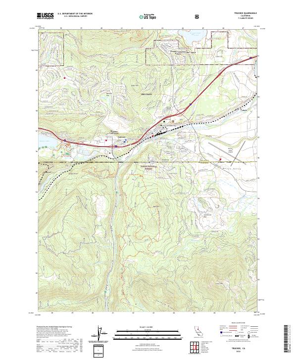 USGS Topographic Map – Truckee
