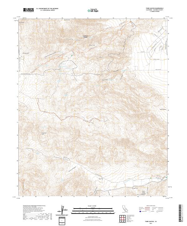 USGS Topographic Map – Tubb Canyon