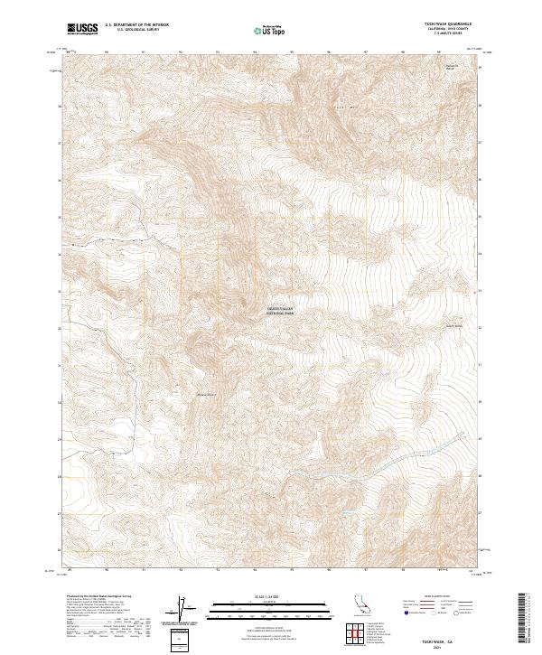 USGS Topographic Map – Tucki Wash
