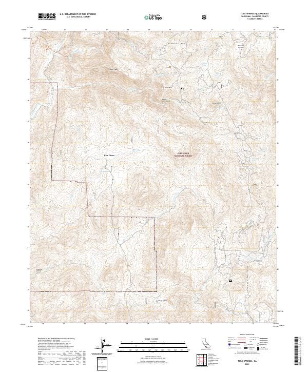 USGS Topographic Map – Tule Springs