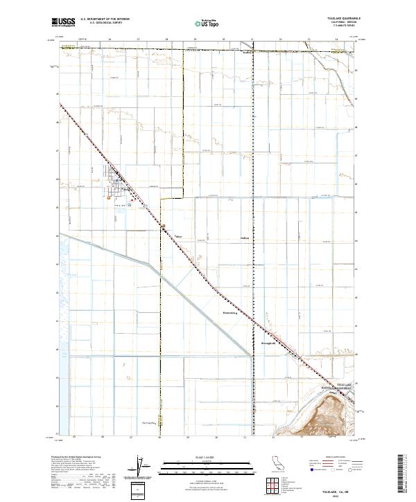 USGS Topographic Map – Tulelake
