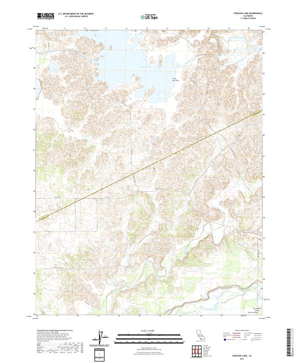 USGS Topographic Map – Turlock Lake