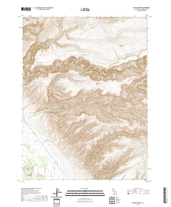 USGS Topographic Map – Tuscan Springs